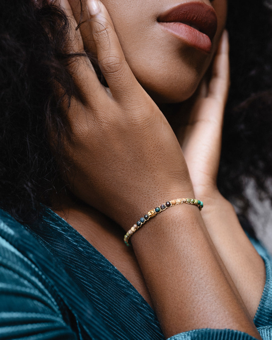 Earth Nature Symphony Bracelet | Gold