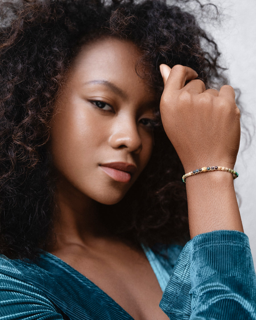 Earth Nature Symphony Bracelet | Gold