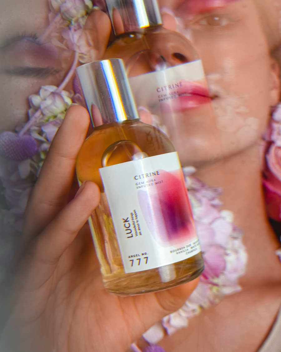 Angel No.777,hand-blended Gem Aura Fragrance infused with Citrine.