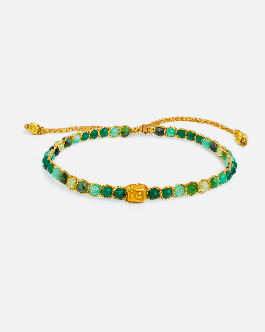 Ombre Green Glow Bracelet | Gold