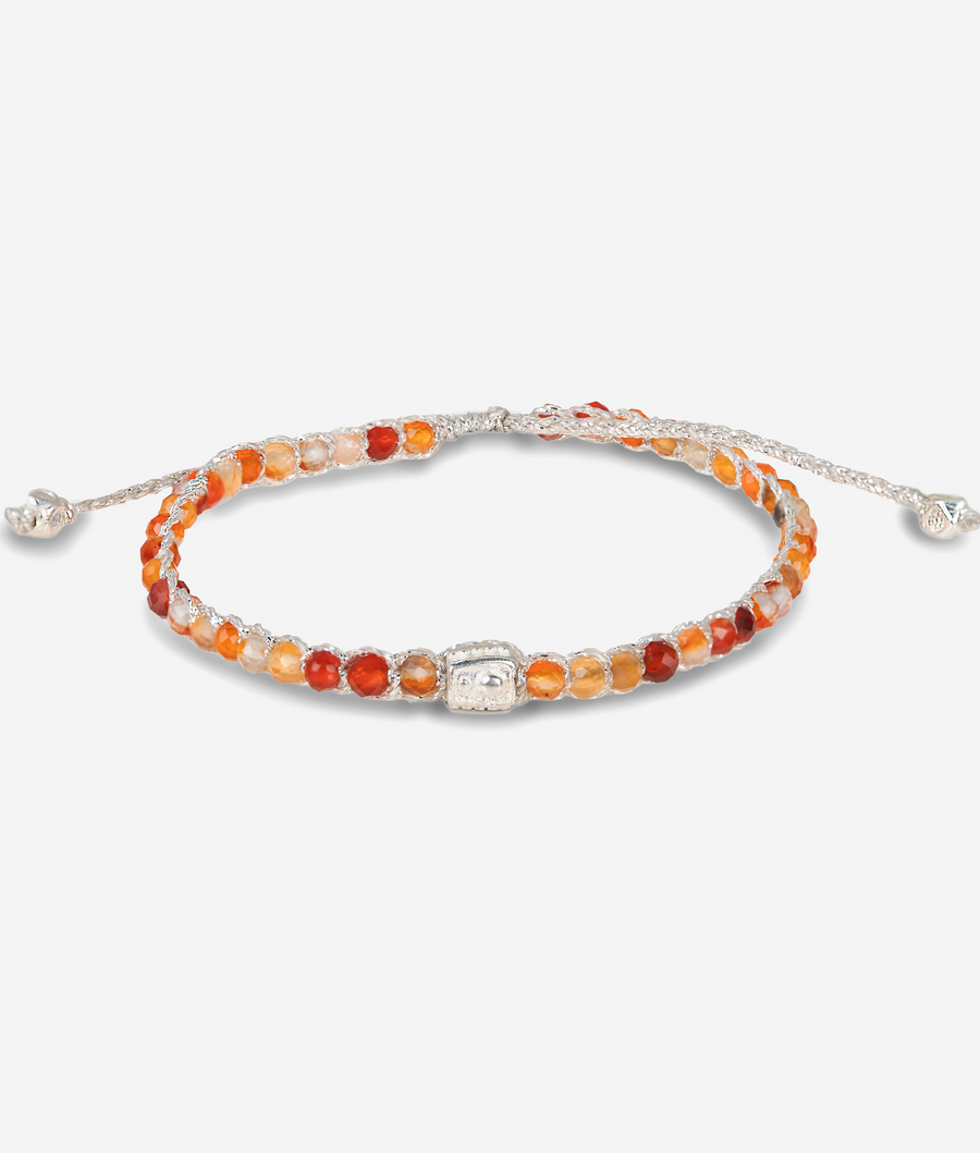 Carnelian from Brazil Bracelet  | Silver
