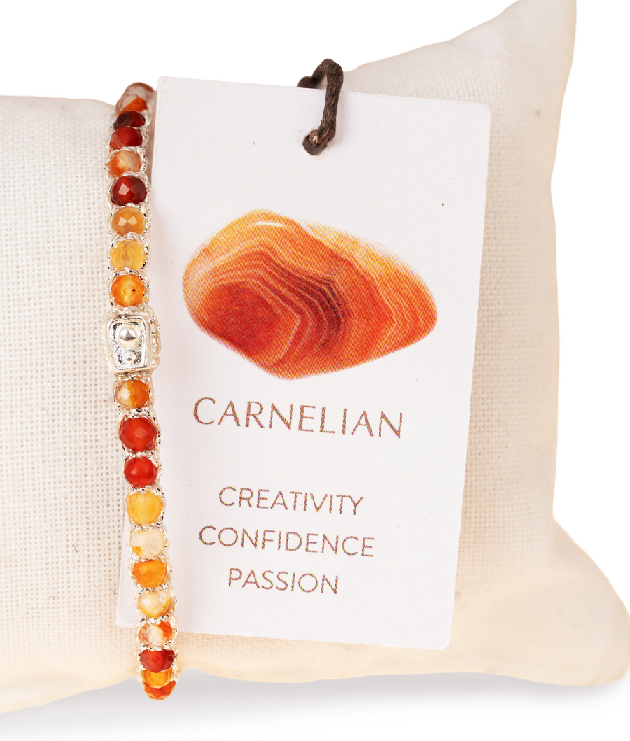 Carnelian from Brazil Bracelet  | Silver