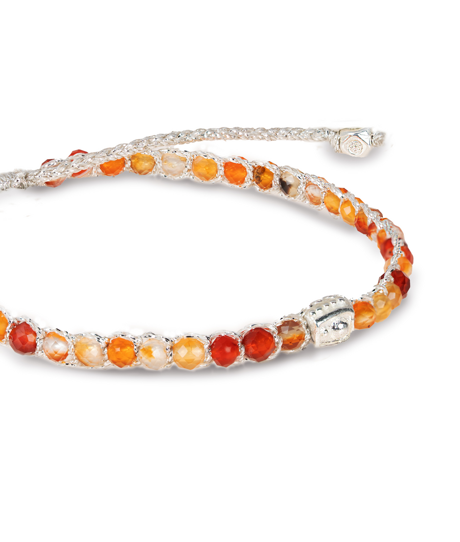 Carnelian from Brazil Bracelet  | Silver