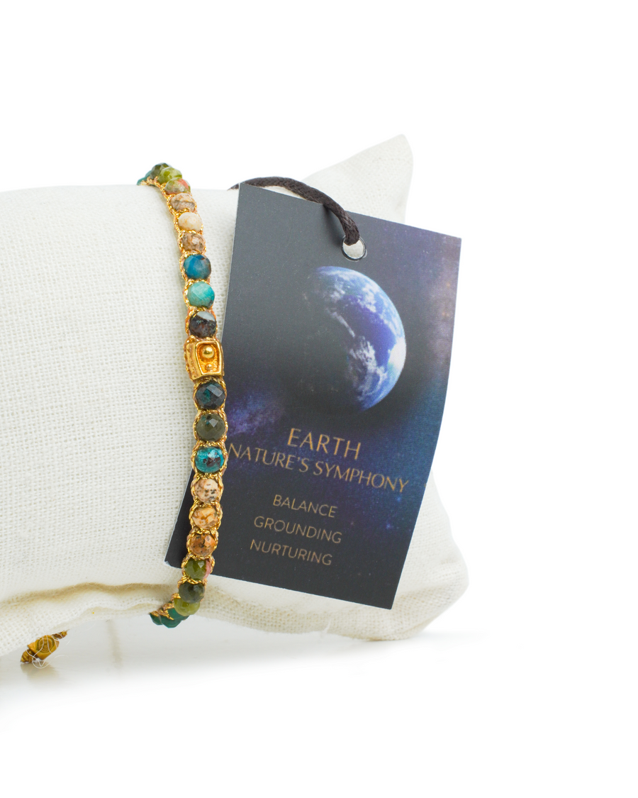 Earth Nature Symphony Bracelet | Gold