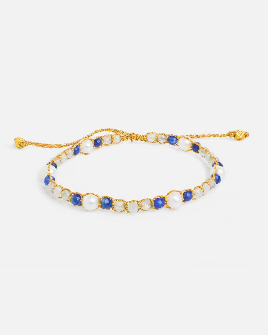 Neptune Cosmic Waves Bracelet | Gold