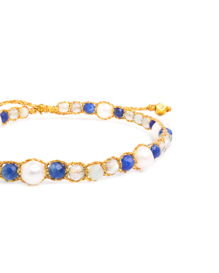 Neptune Cosmic Waves Bracelet | Gold
