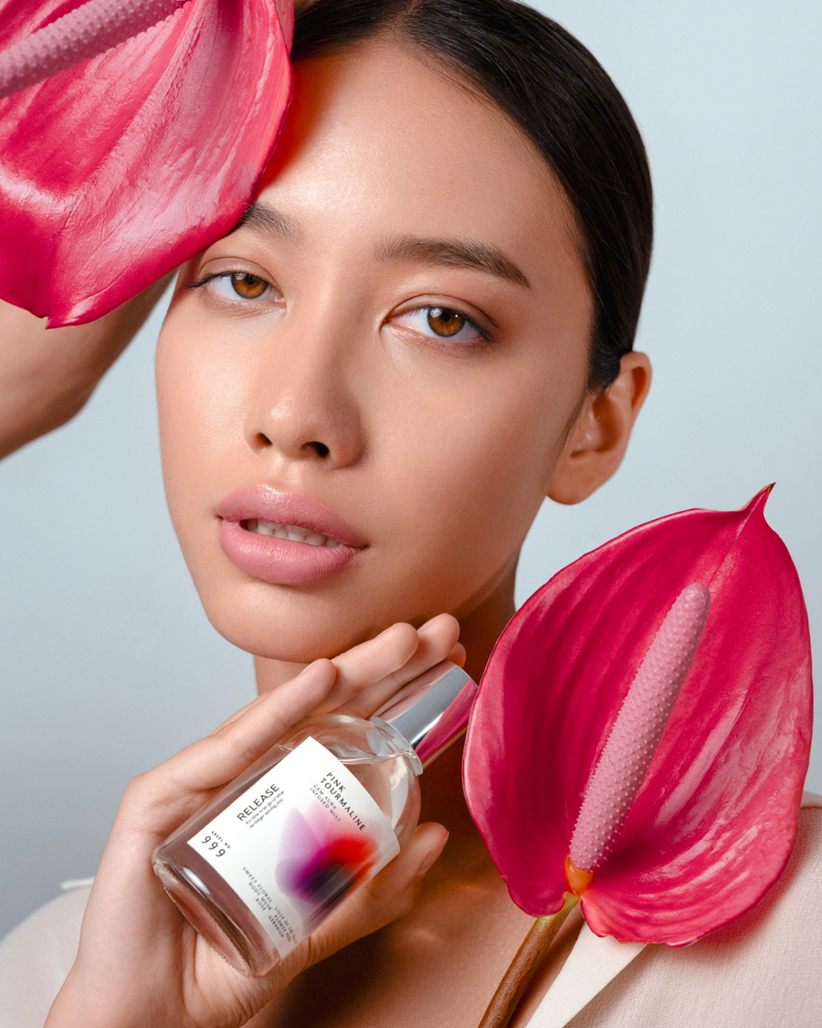 Angel No.999,hand-blended Gem Aura Fragrance infused with Pink Tourmaline.