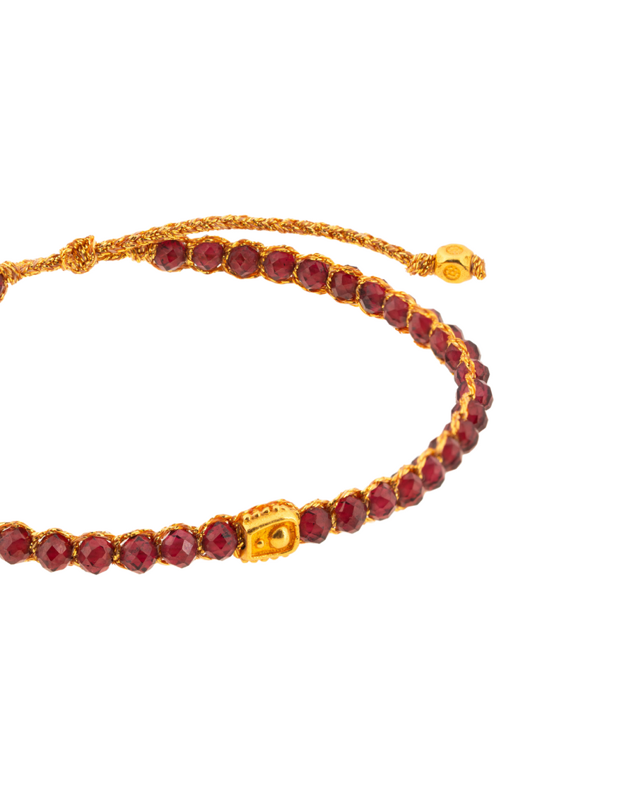 Violet Garnet Bracelet | Gold