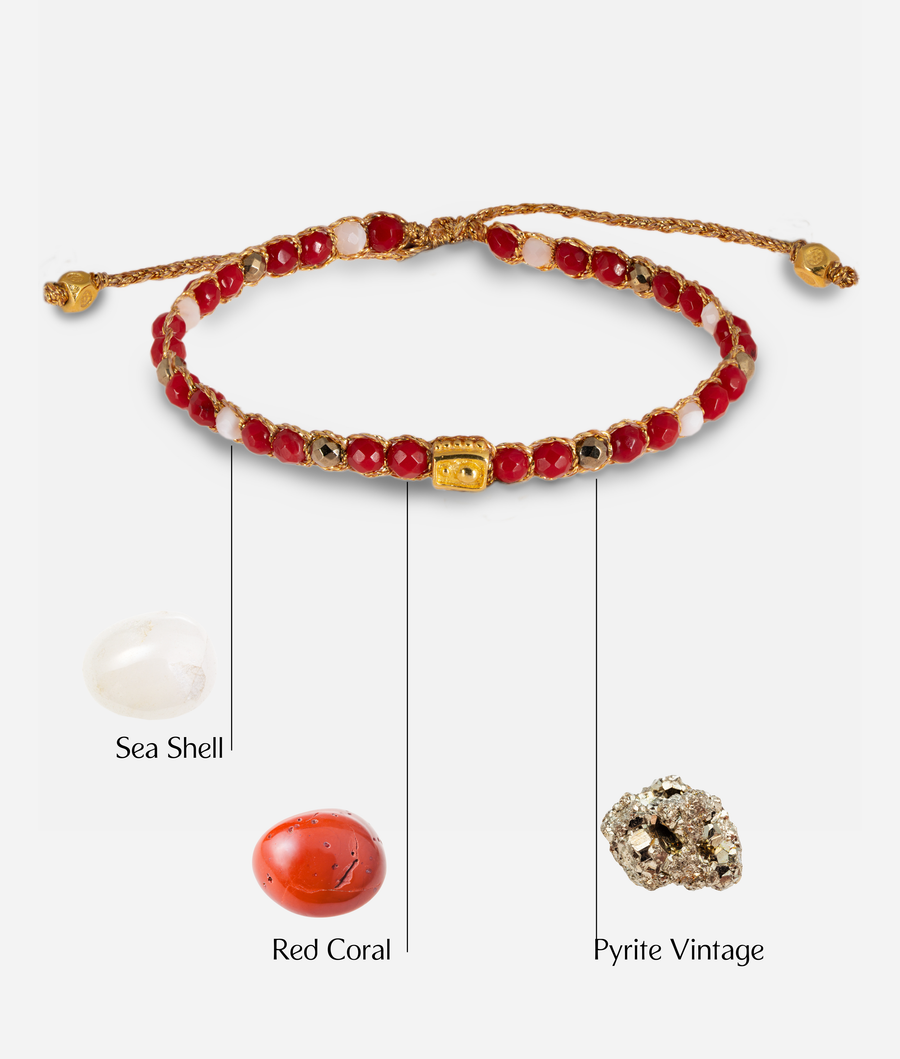 Holly Jolly Christmas Bracelet  | Gold