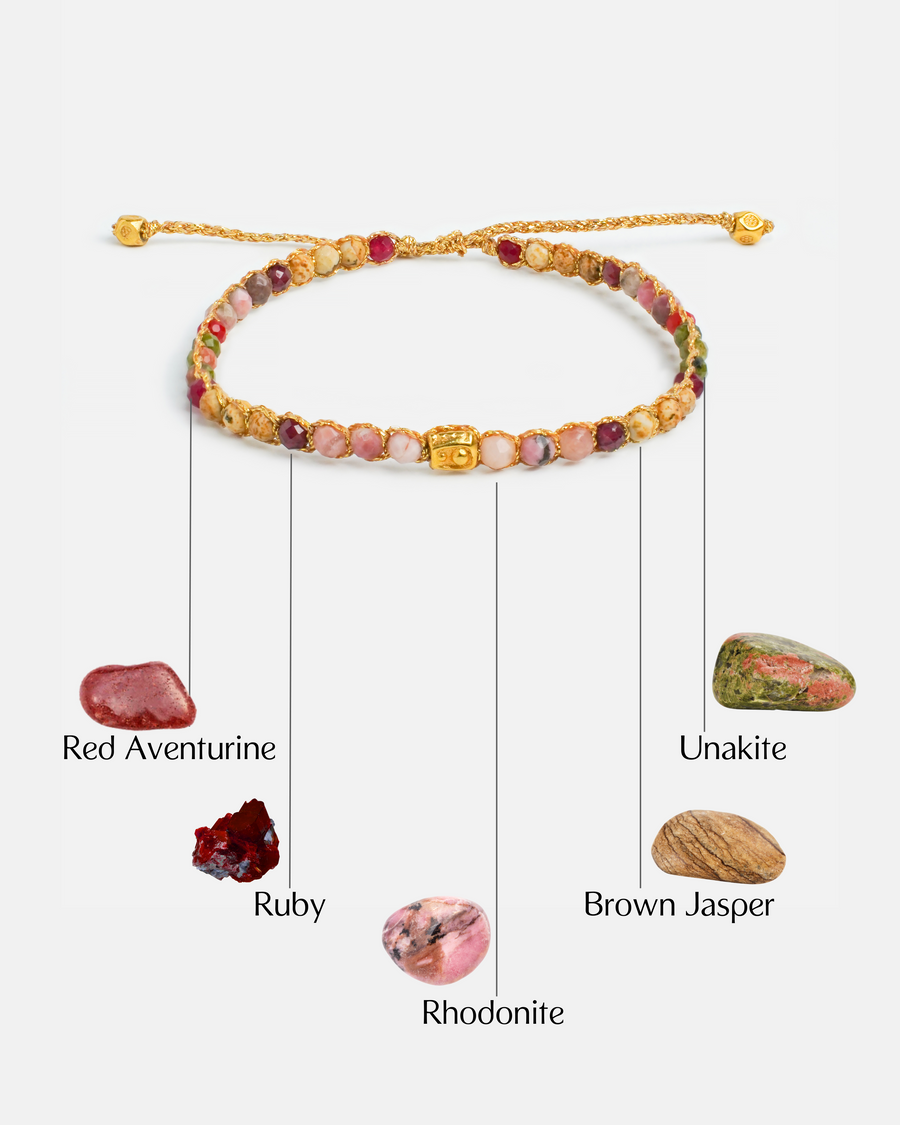 Mars Scarlet Stardust Bracelet | Gold