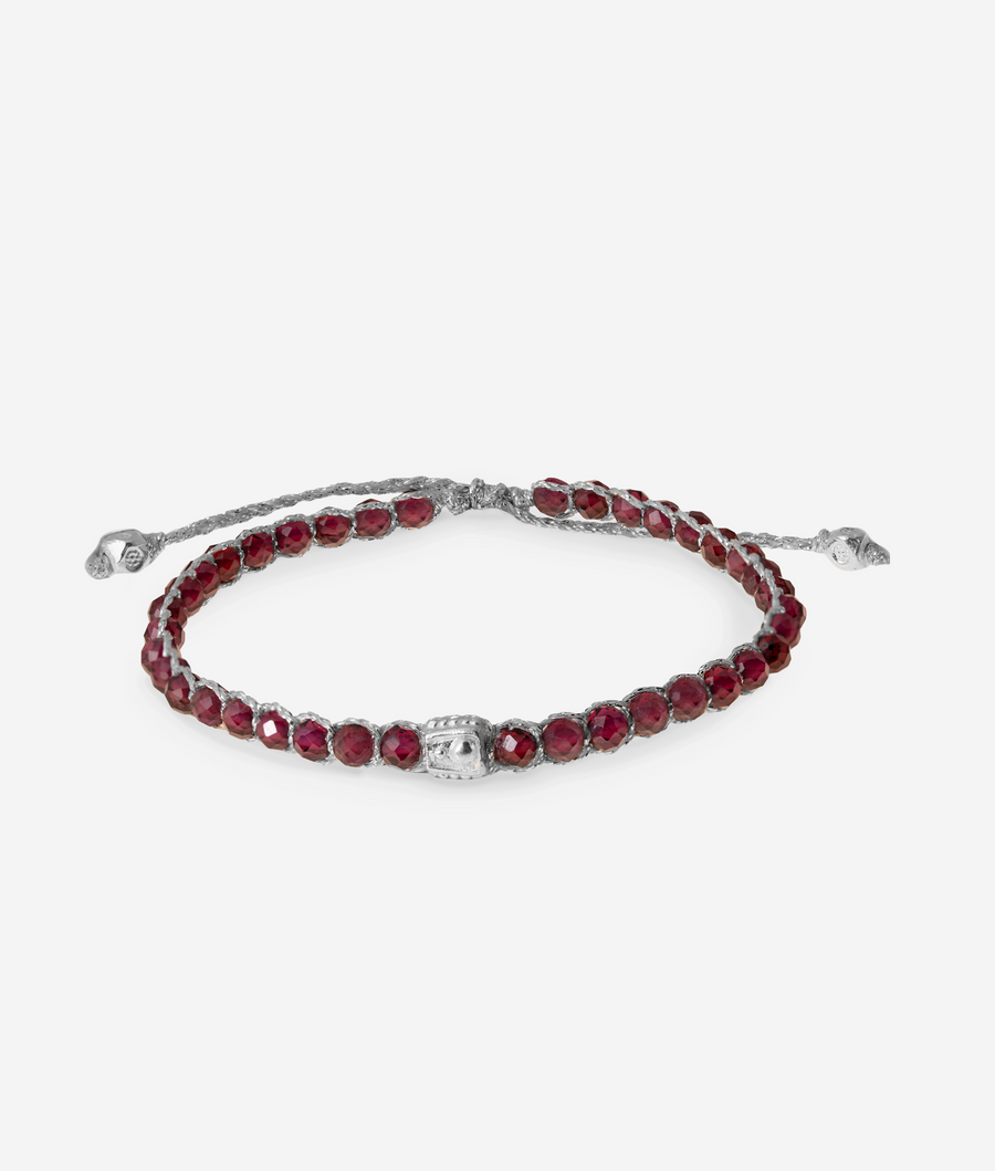 Violet Garnet Bracelet | Silver