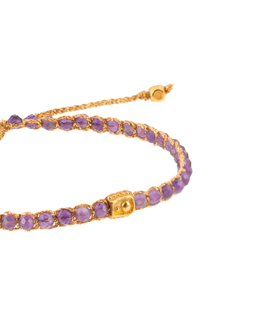 Amethyst from Brazil Bracelet | Gold