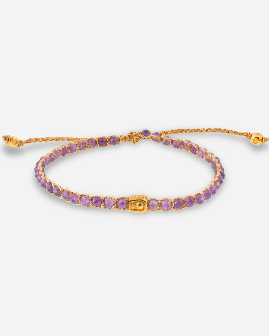 Amethyst from Brazil Bracelet | Gold