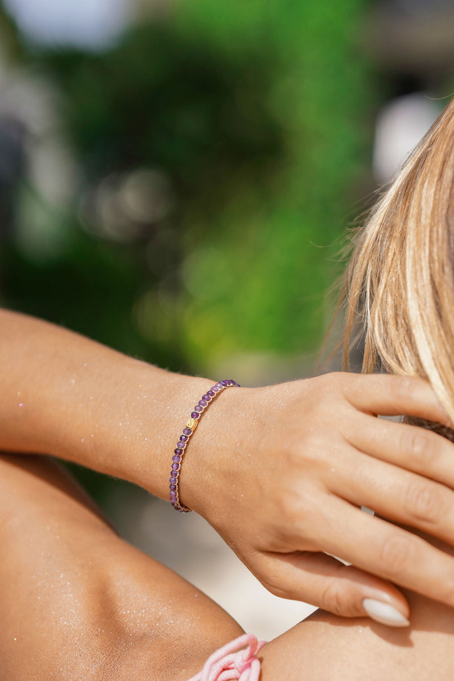 Amethyst from Brazil Bracelet | Gold