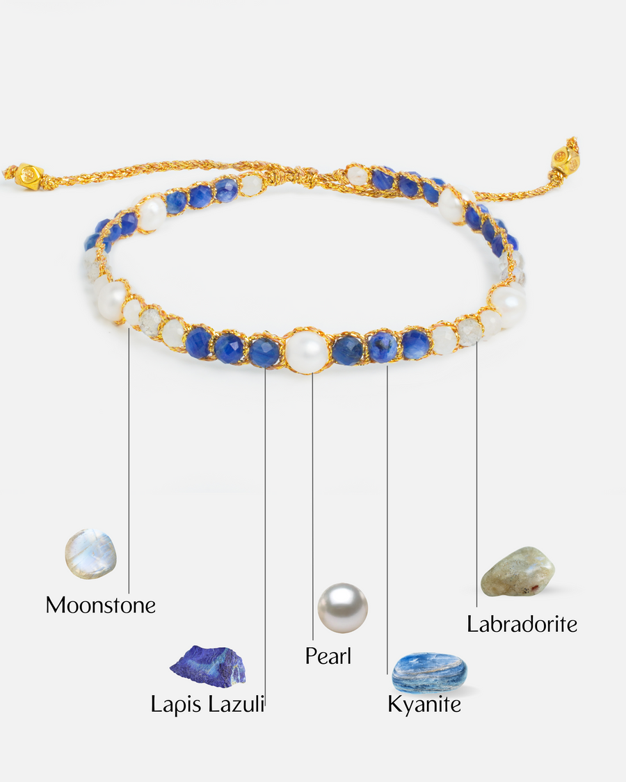 Neptune Azure Abyss Bracelet | Gold