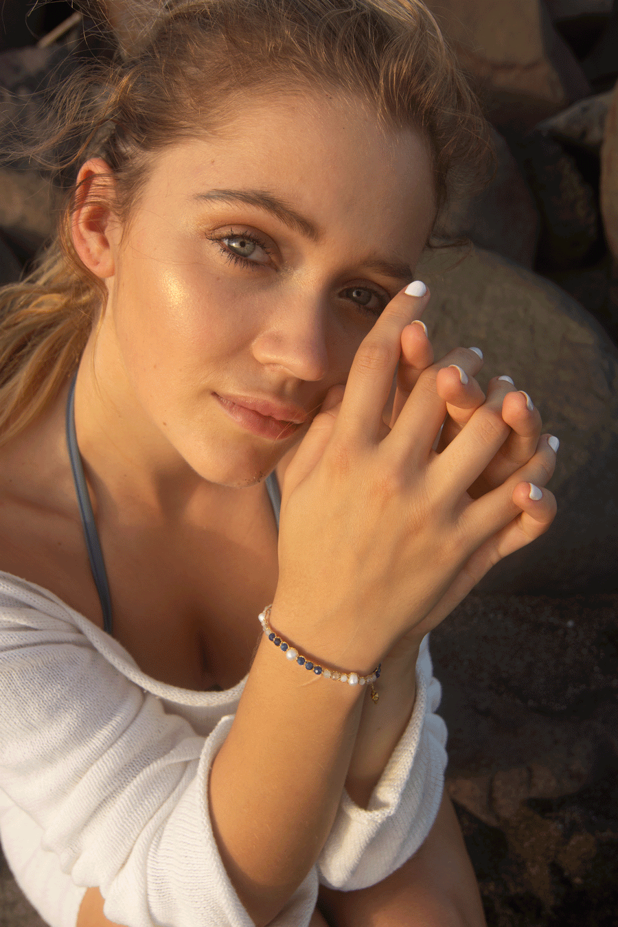 Neptune Azure Abyss Bracelet | Gold