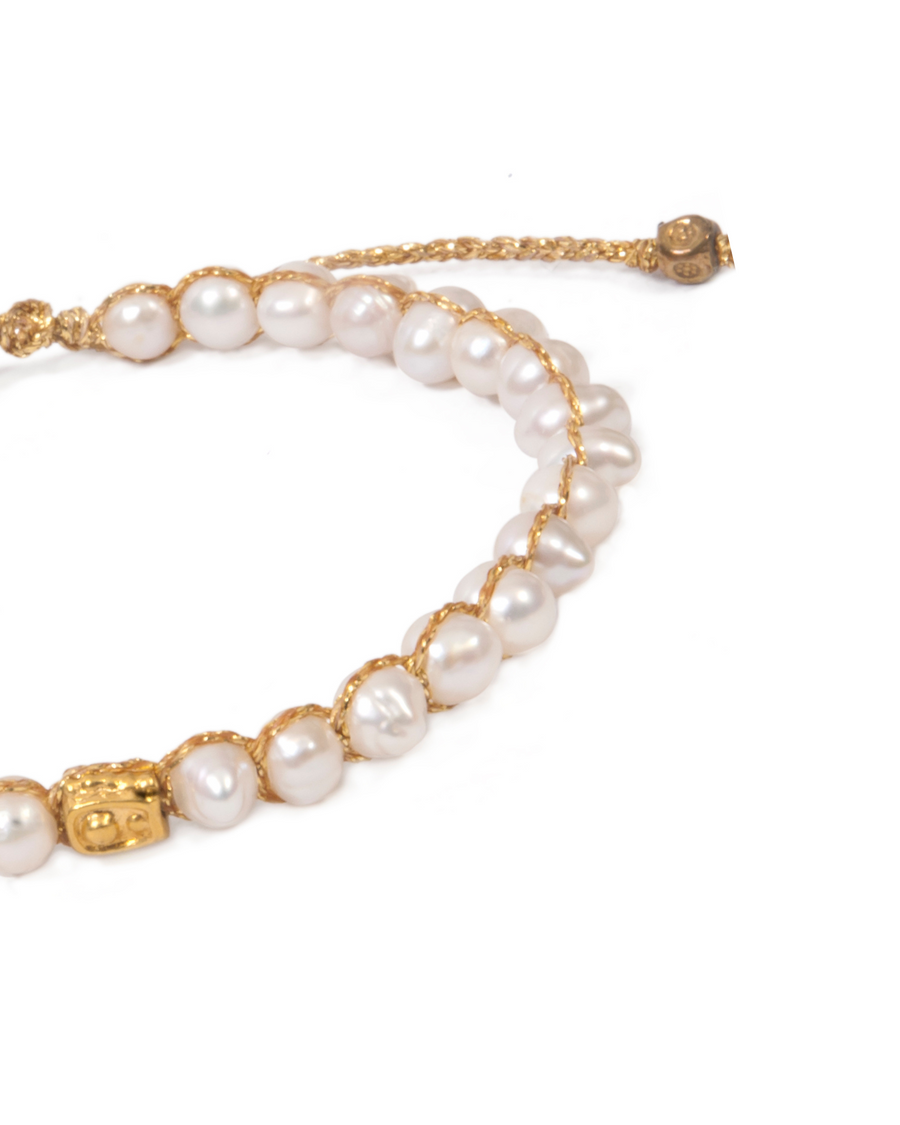 Fresh Water Pearl Teardrop Bracelet | Gold