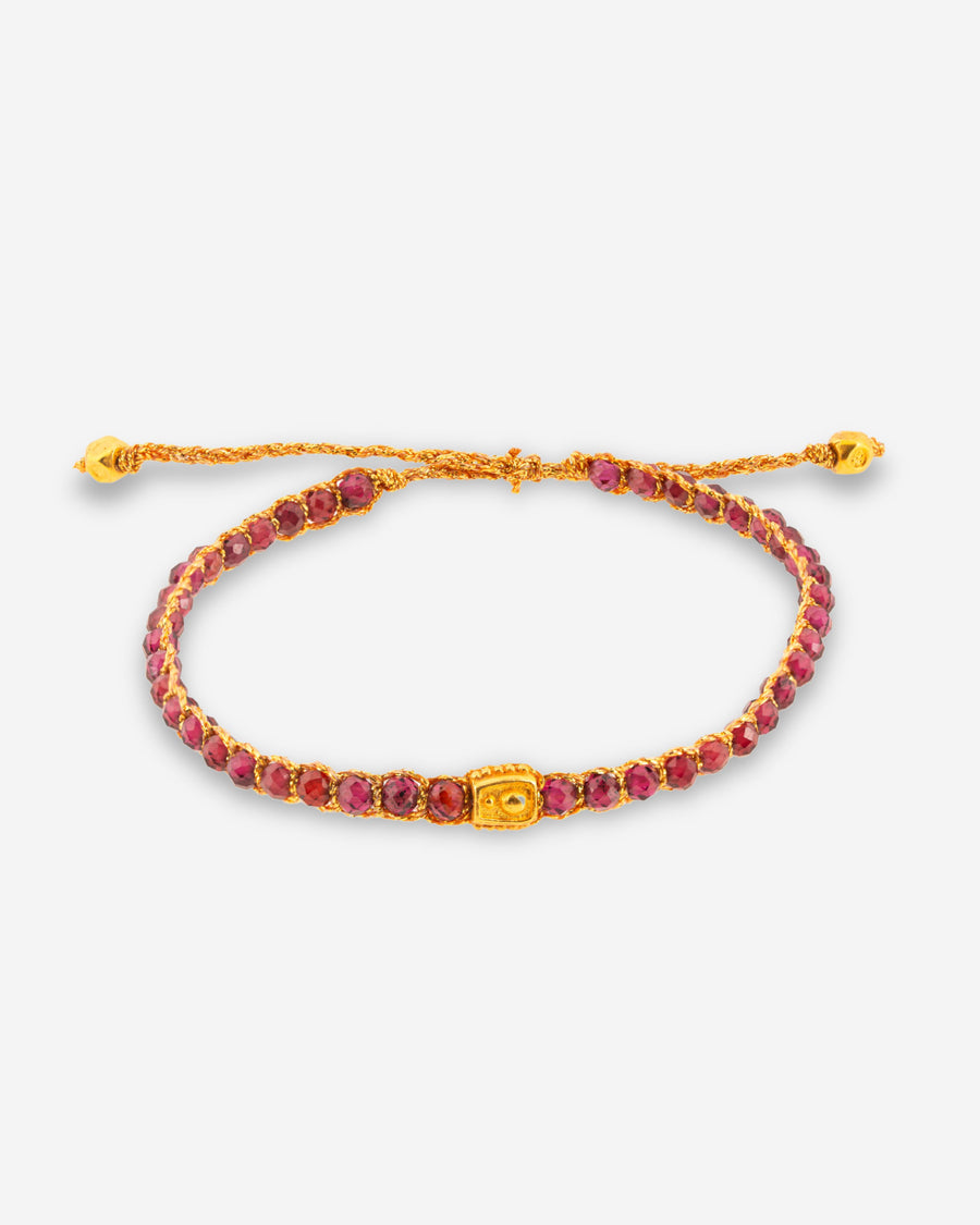Violet Garnet Bracelet | Gold