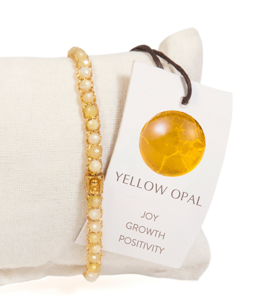 Yellow Opal Bracelet | Gold
