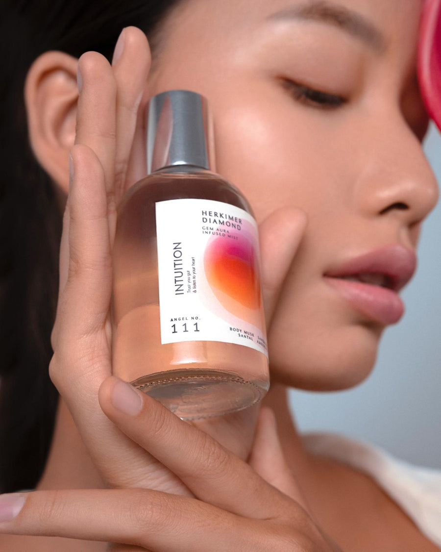 Angel No.111,hand-blended Gem Aura Fragrance infused with Herkimer Diamonds.