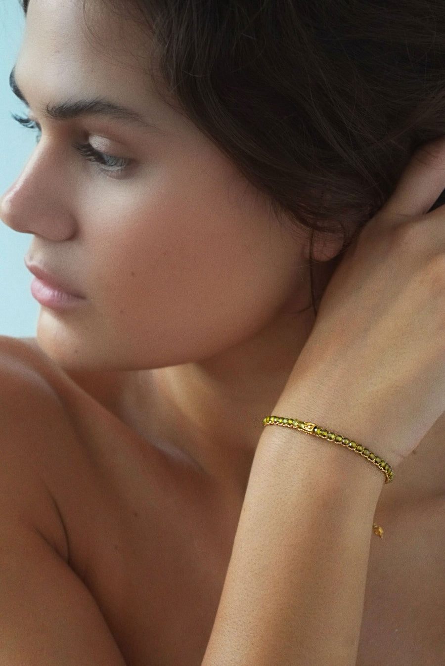 The Fancy Olive Bracelet | Gold