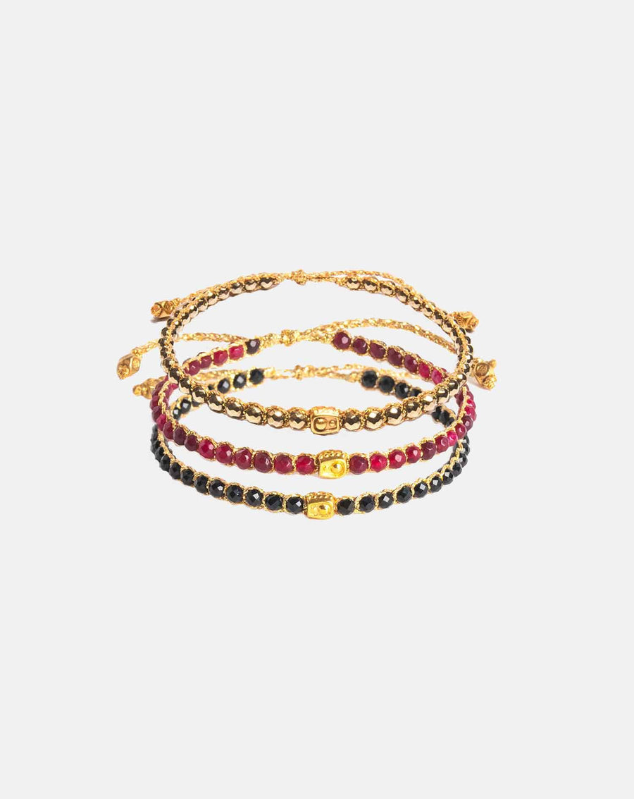 Holiday Stack Bracelets | Gold - Samapura Jewelry