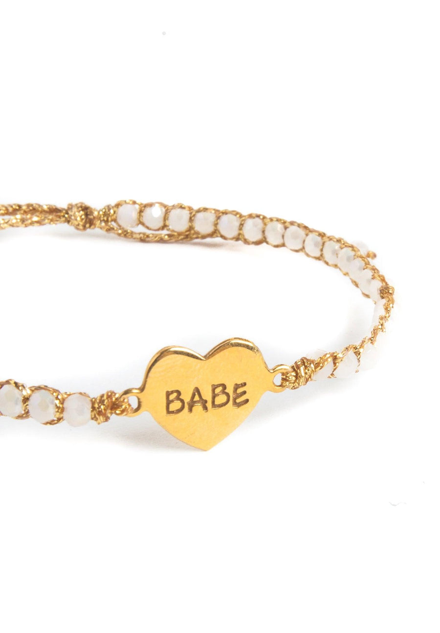Crystal Rainbow Babe Bracelet | Gold - Samapura Jewelry