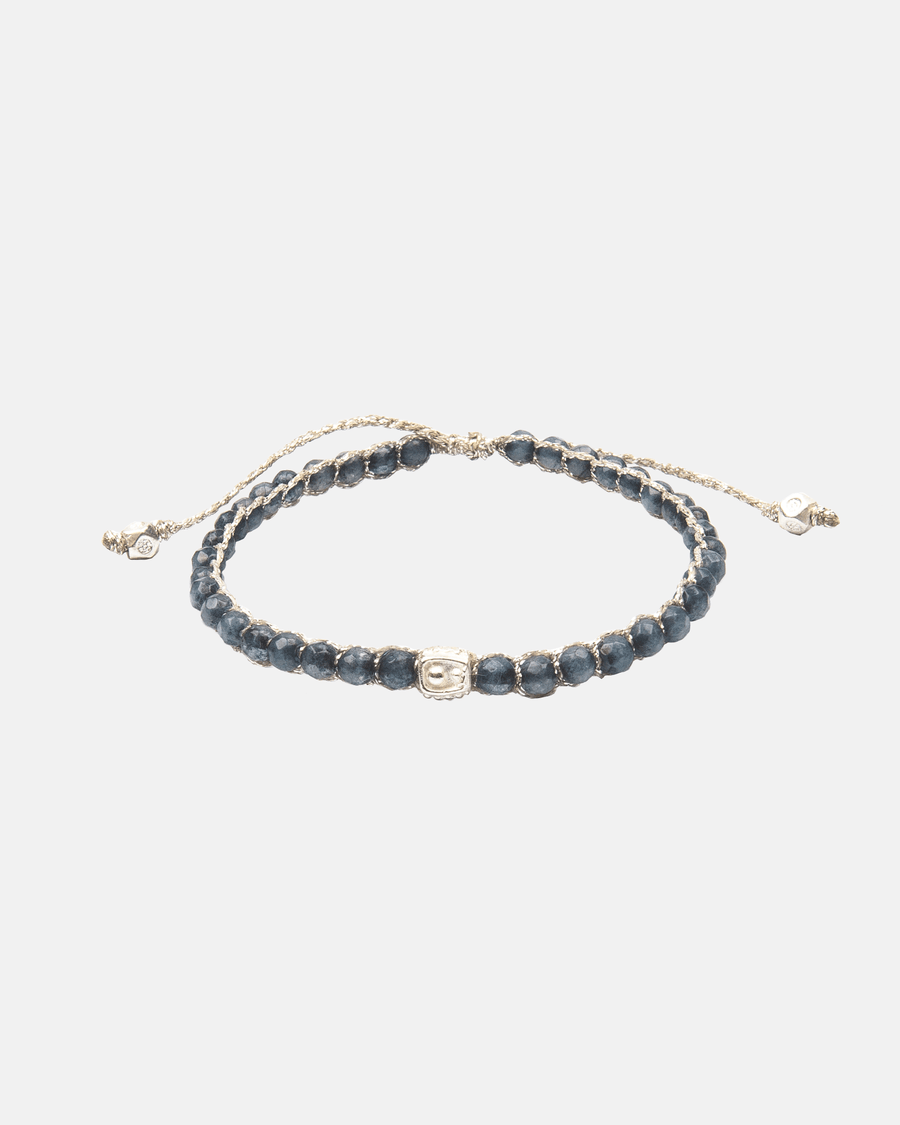 Blue Aventurine Bracelet | Silver - Samapura Jewelry