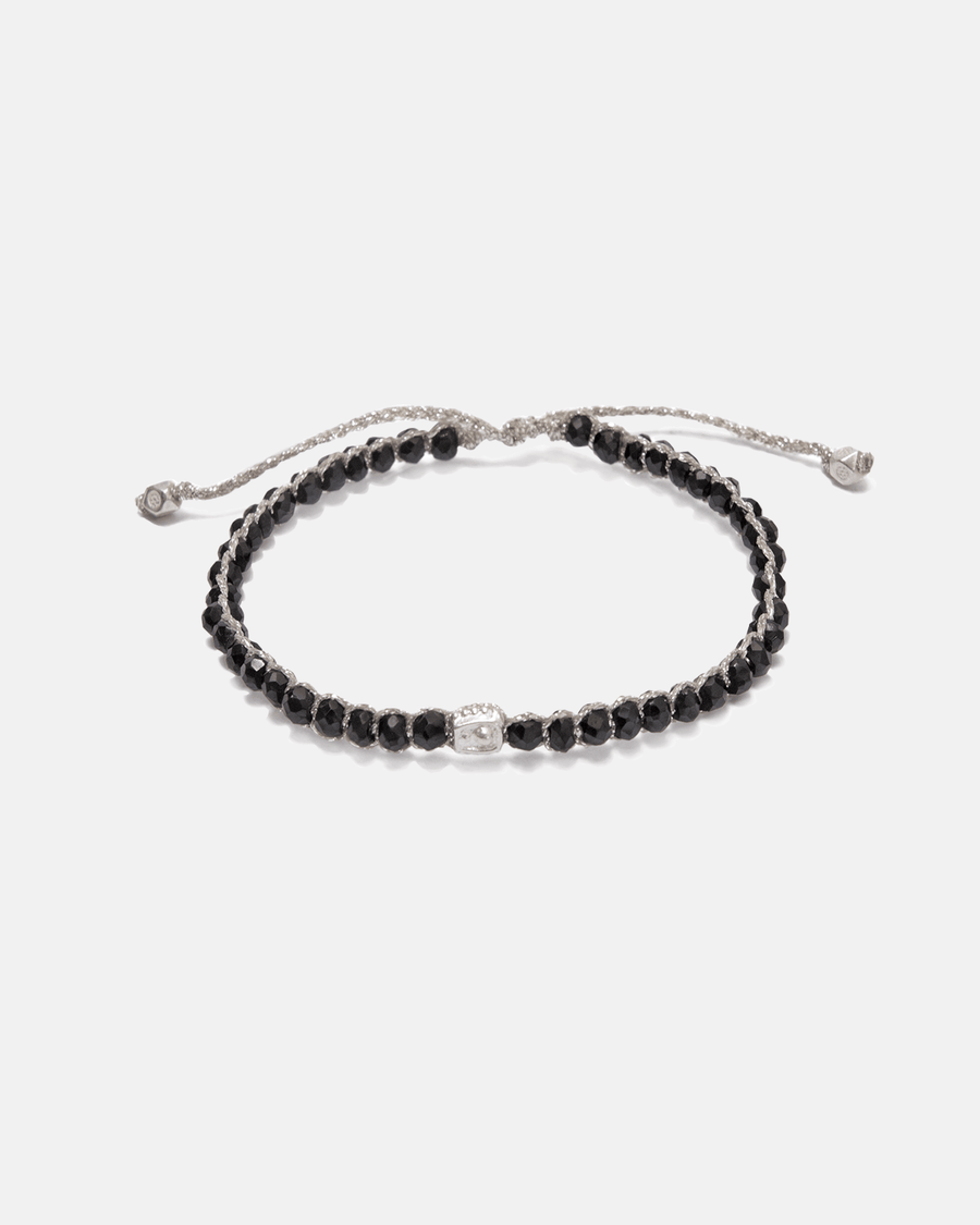 Black Tourmaline Bracelet | Silver - Samapura Jewelry