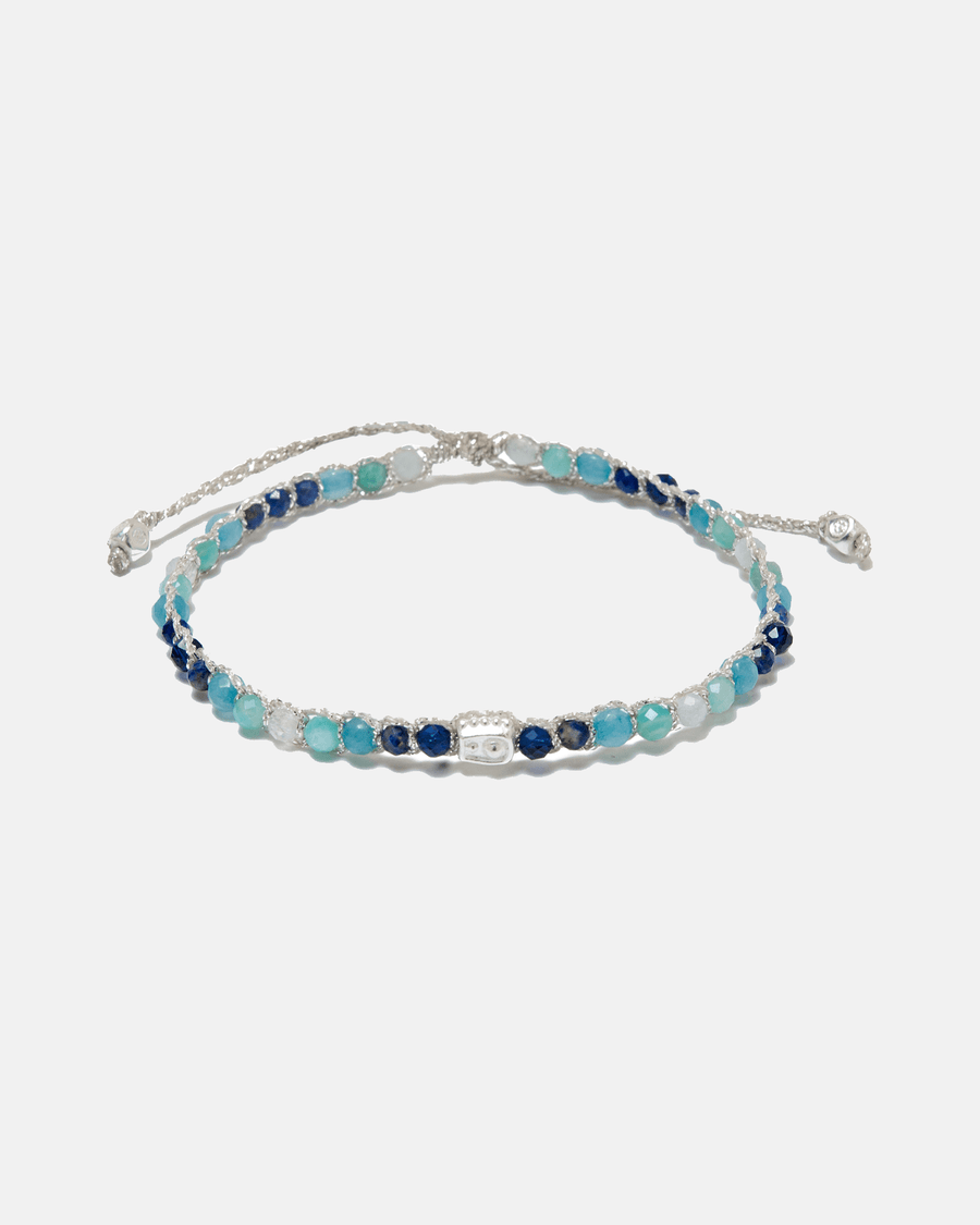 Ombre Blue River Bracelet | Silver - Samapura Jewelry