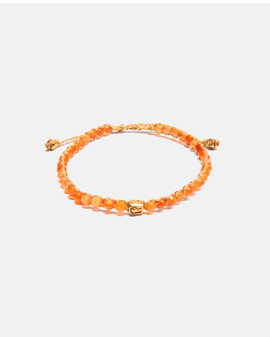 Carnelian from Peru Bracelet | Gold - Samapura Jewelry