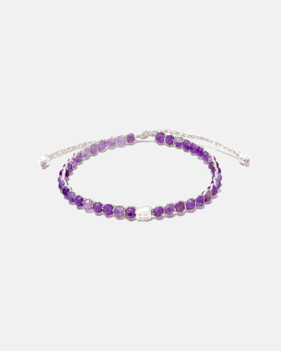 Light Amethyst Bracelet | Silver - Samapura Jewelry