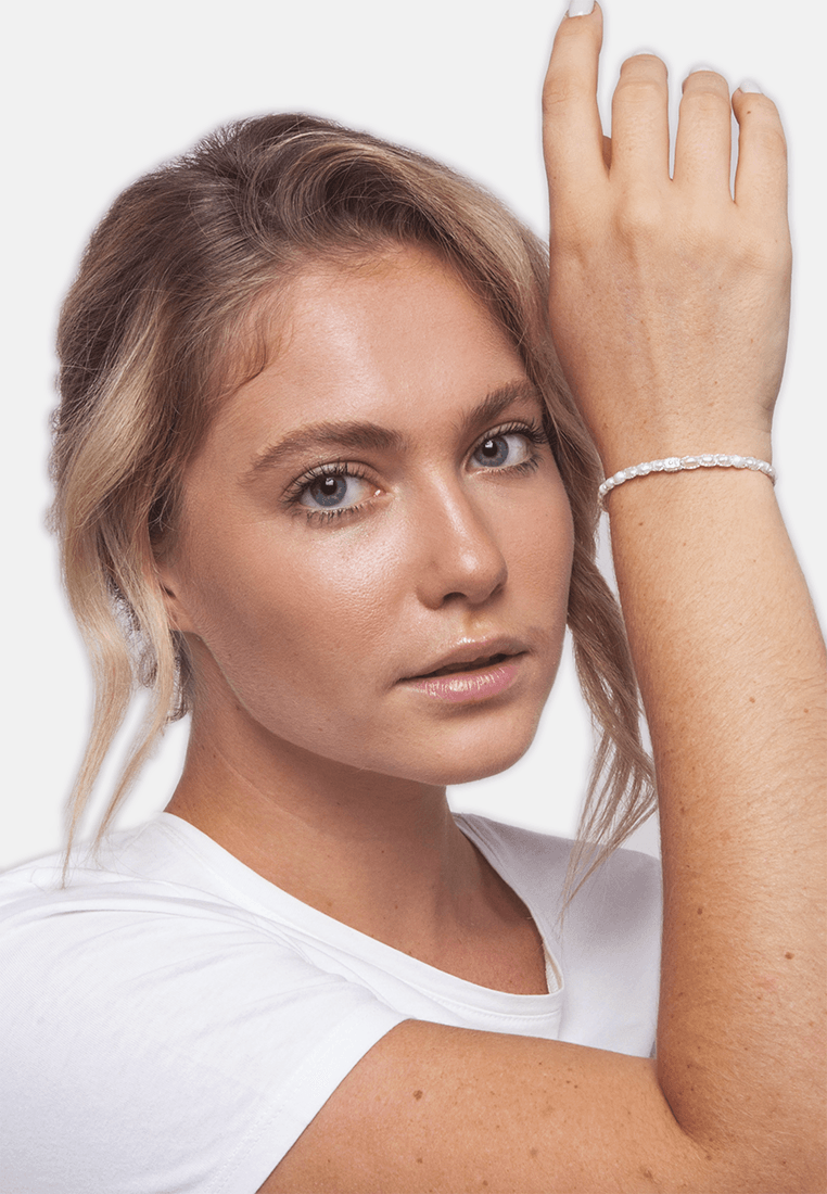 Fresh Water Pearl Oval Bracelet | Silver - Samapura Jewelry