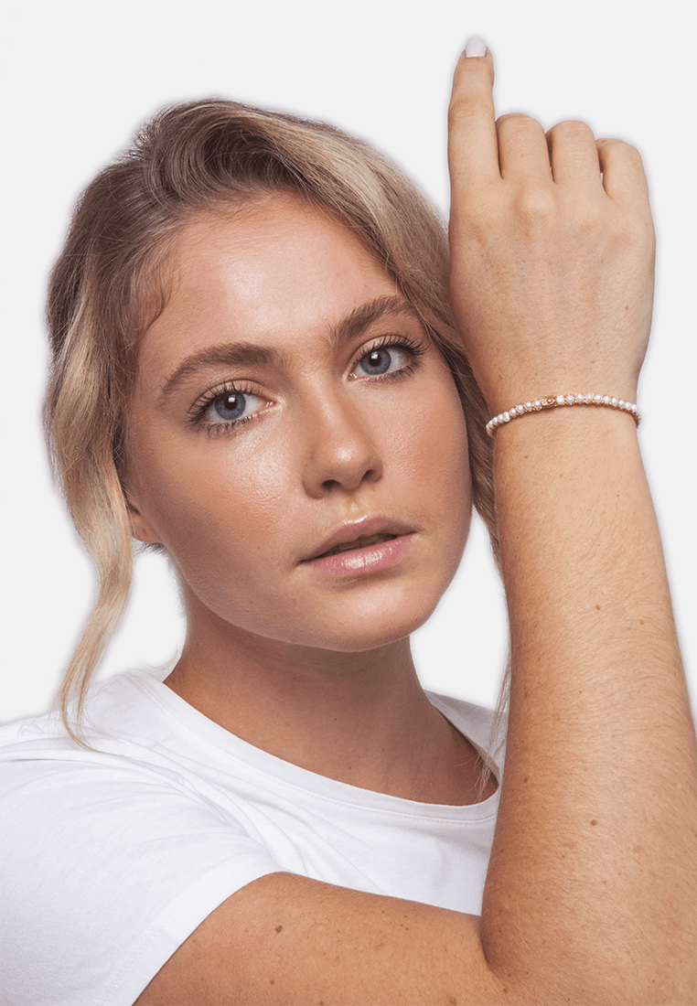 Fresh Water Pearl Round Bracelet | Gold - Samapura Jewelry
