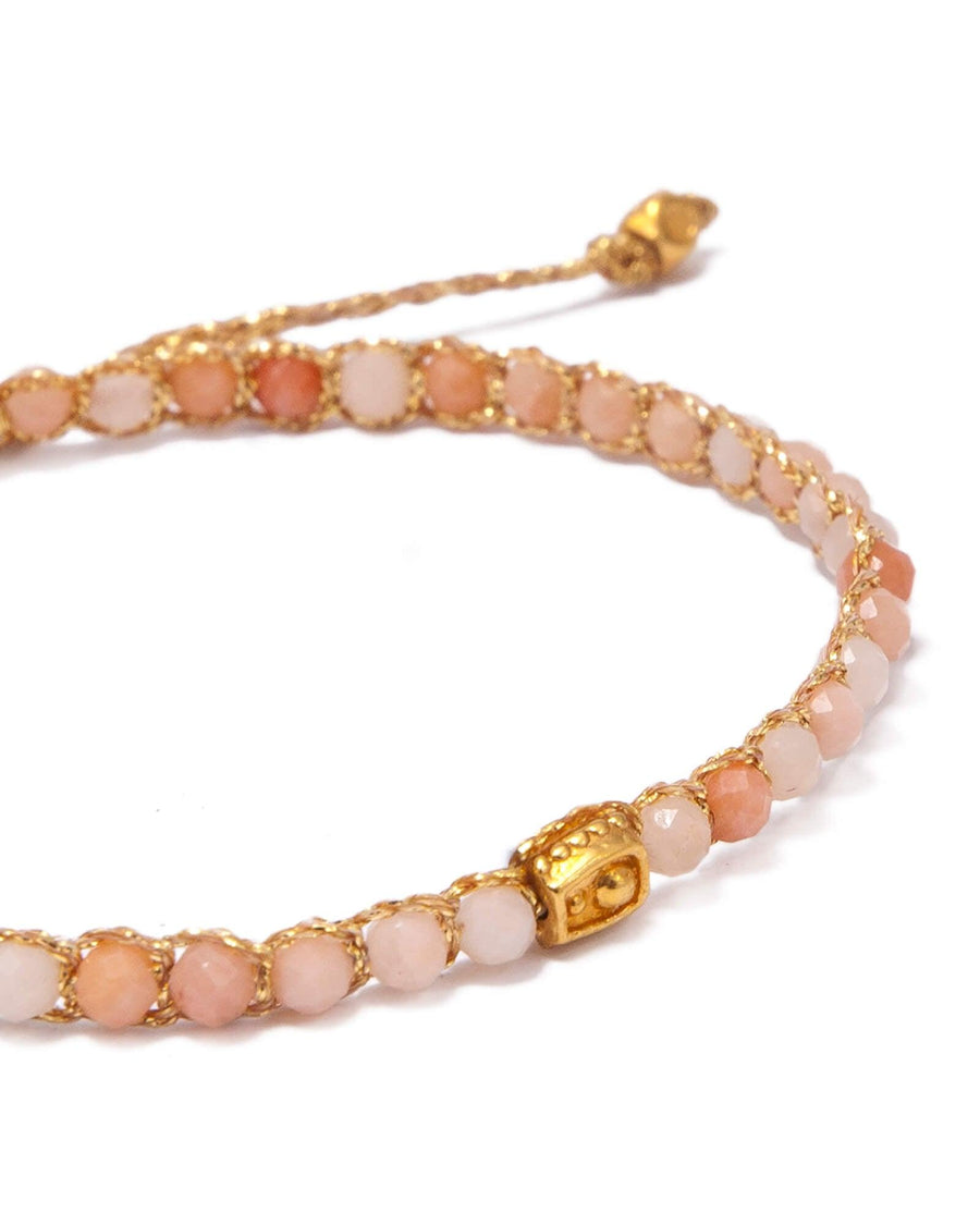 Pink Aventurine Bracelet | Gold - Samapura Jewelry