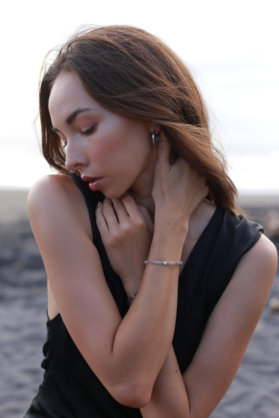 Pink Tourmaline Bracelet from Sri Lanka | Silver - Samapura Jewelry