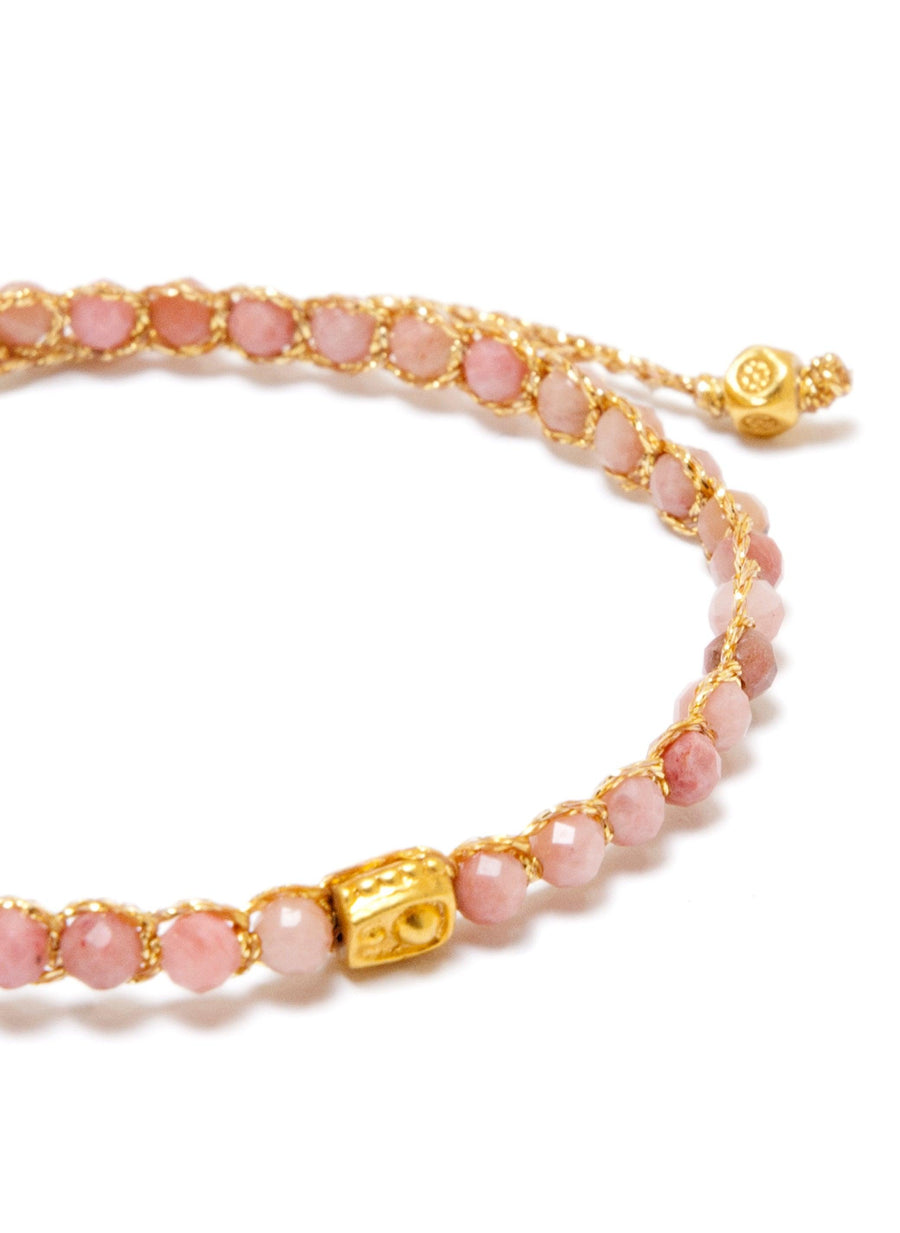 Rhodonite Australia Bracelet | Gold - Samapura Jewelry