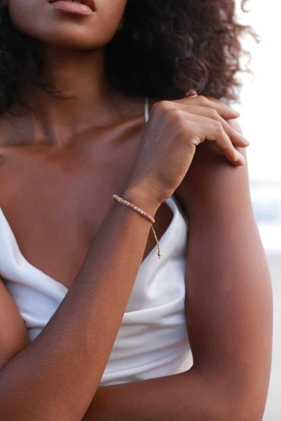 Rhodonite Australia Bracelet | Gold - Samapura Jewelry