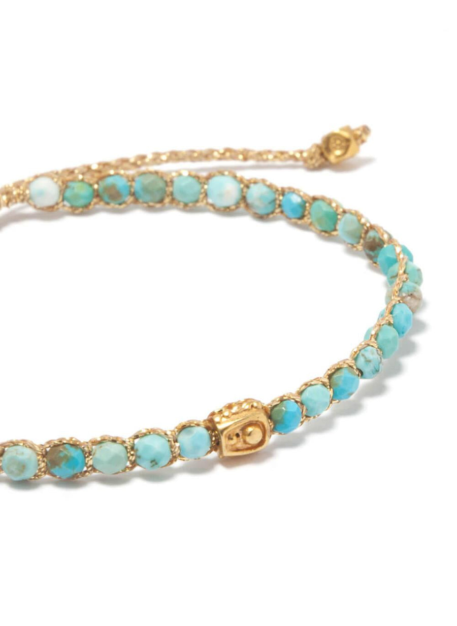 Turquoise Bracelet | Gold - Samapura Jewelry